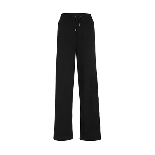 Cotton Track Pants with Logo Patch - Gcds - Modalova