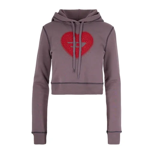 Slim Cropped Hoodie - Diesel - Modalova
