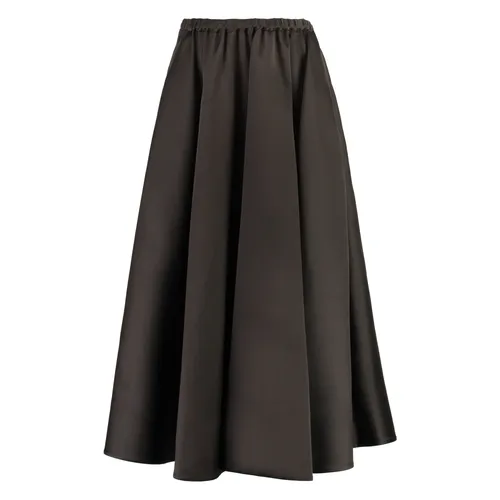 Silk blend midi skirt with pockets - Valentino Garavani - Modalova