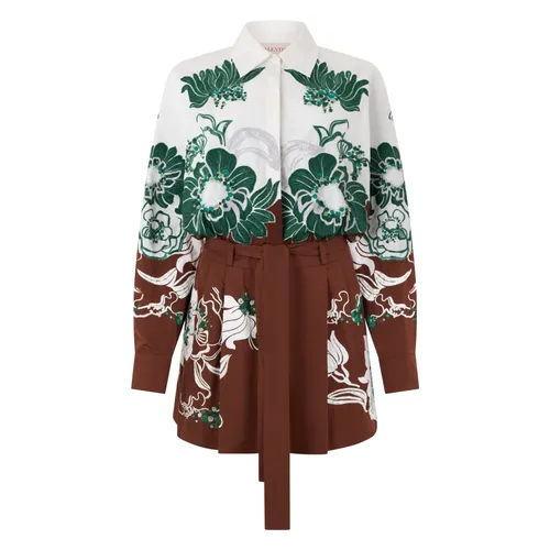 Floral Long Sleeve Jumpsuit - Valentino Garavani - Modalova