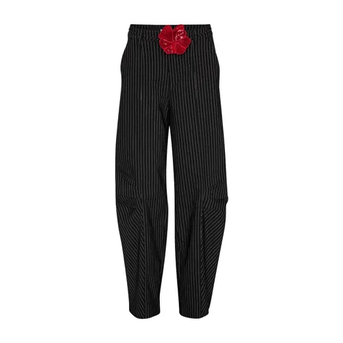 Cargo Pants with Floral Embellishment - Rotate Birger Christensen - Modalova