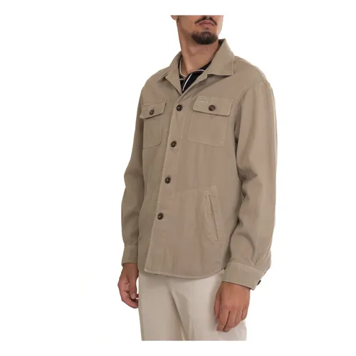 Buttoned Shirt Jacket with Pockets - Fay - Modalova