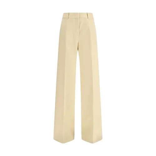 Fleece Wool Palazzo Trousers - Ermanno Scervino - Modalova