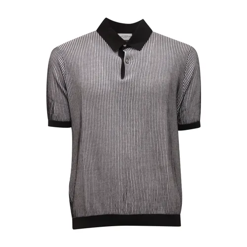 Polo Neck Pullover Black-White Shirt - Ballantyne - Modalova