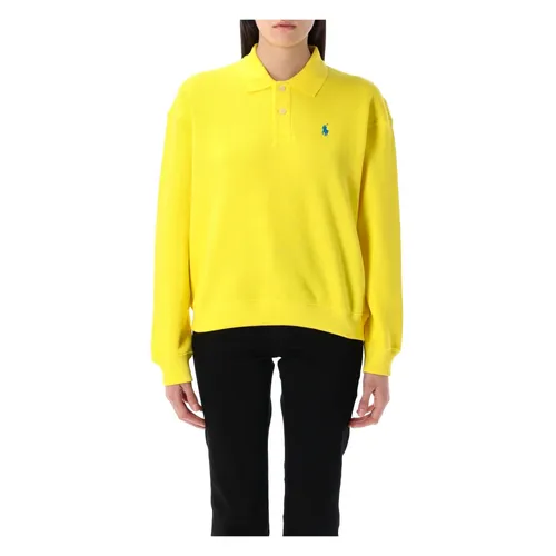 Fleece Polo Shirt - Polo Ralph Lauren - Modalova