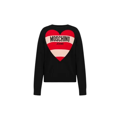 Intarsia Wool Pullover - Moschino - Modalova