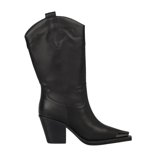 Metallic Toe Medium Boot - Alma EN Pena - Modalova