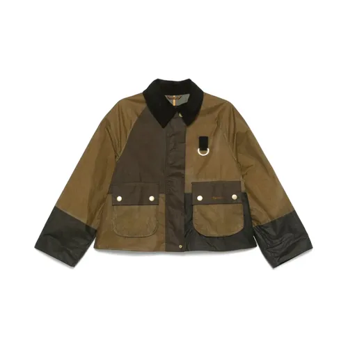 Olive Brown Corduroy Collar Jacket - Barbour - Modalova