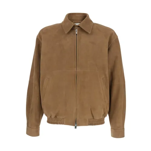 Goat Suede Relaxed Bomber Jacket - Tonywack - Modalova