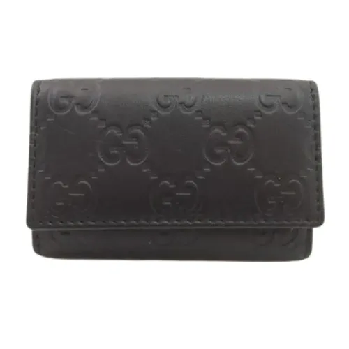 Pre-owned Leather Key Holder - Gucci Vintage - Modalova