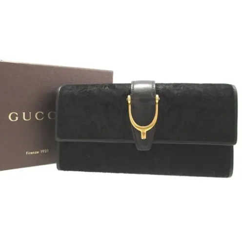 Pre-owned Suede Wallet - Gucci Vintage - Modalova