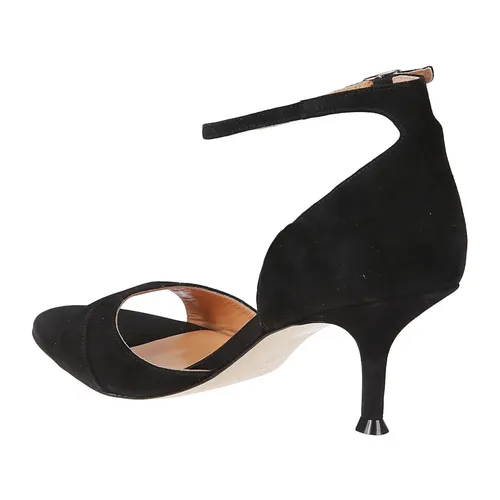Suede Sandal 5 cm Heel - Lella Baldi - Modalova