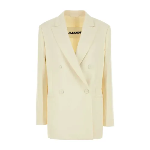 Cream Wool Blazer - Jil Sander - Modalova
