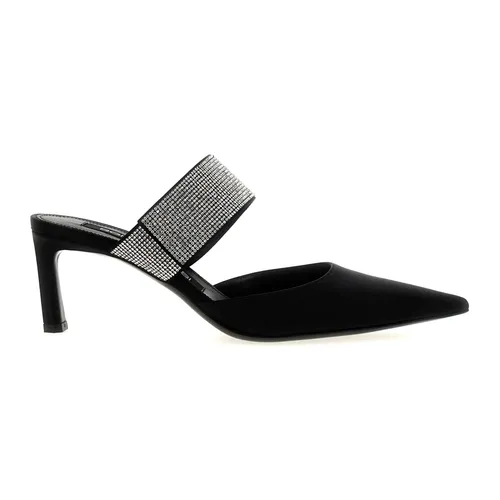 Paris Satin Mules - Sergio Rossi - Modalova
