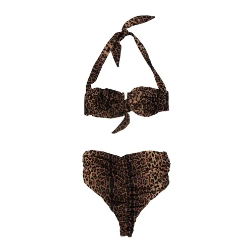 Animal Print Bikini Set - F**k - Modalova