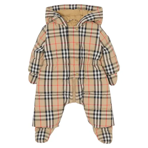 Harper Check Down Padded Snowsuit - Burberry - Modalova