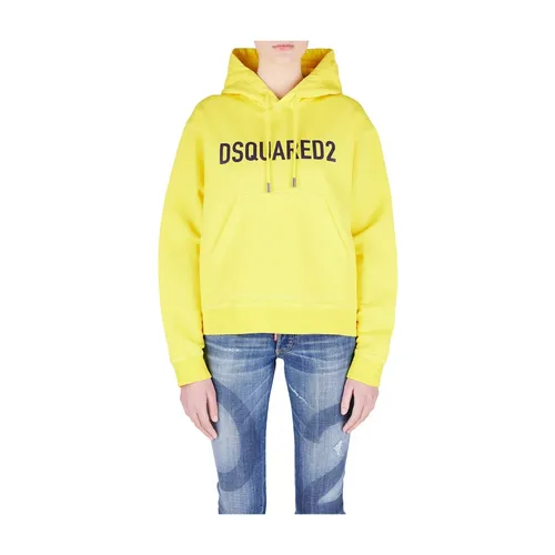 Technicolor Yellow Hoodie - Dsquared2 - Modalova