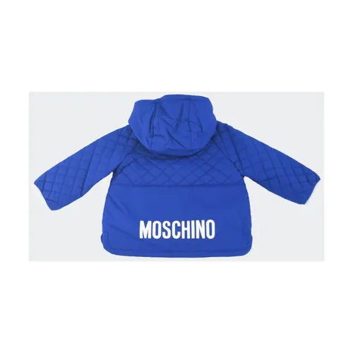 Quilted Hooded Jacket - Moschino - Modalova