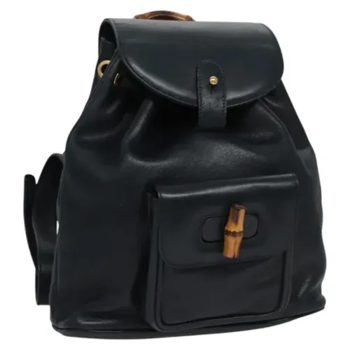 Pre-owned Leather backpacks - Gucci Vintage - Modalova