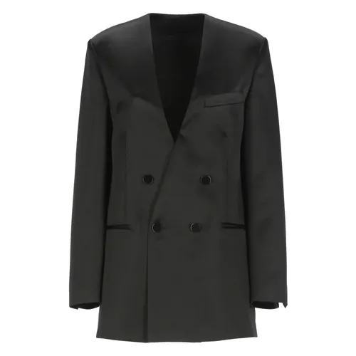 Satin Blazer V-Neck Jacket - Philosophy di Lorenzo Serafini - Modalova