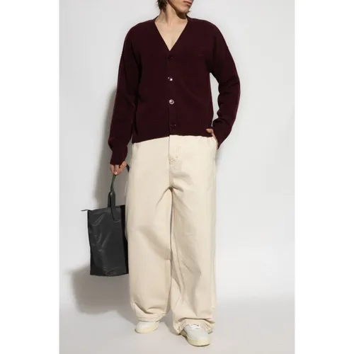 Wool cardigan - Ami Paris - Modalova