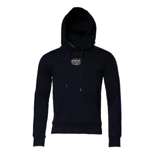 Crown Cotton Hooded Sweatshirt - Dolce & Gabbana - Modalova