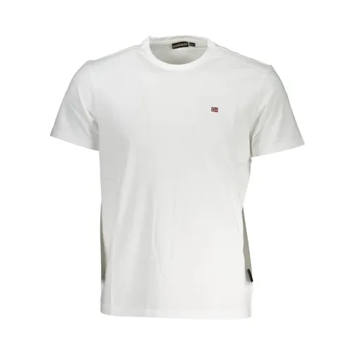 White Crew Neck Tee - Napapijri - Modalova