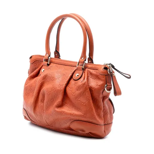 Pre-owned Leather Satchel - Gucci Vintage - Modalova