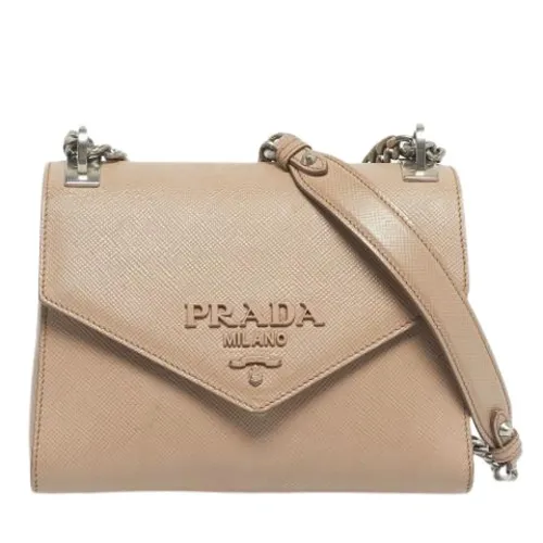 Pre-owned Leather Shoulder Bag - Prada Vintage - Modalova
