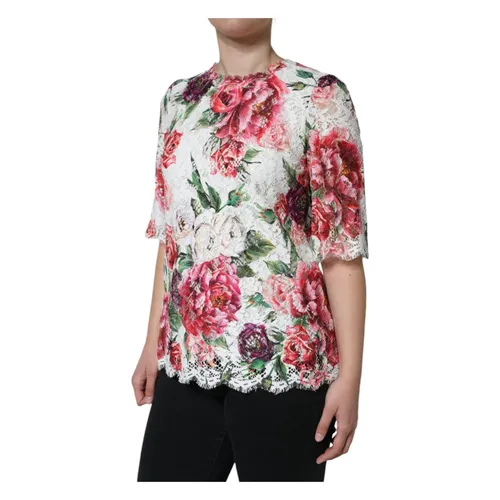 Floral Lace Top - Dolce & Gabbana - Modalova