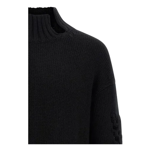 Macramé Insert Sweater - Yohji Yamamoto - Modalova