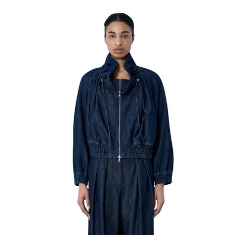 Denim Zip-Up Jacket - Dries Van Noten - Modalova