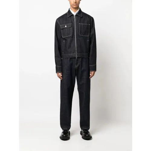 Zipped Denim Jacket - Alexander McQueen - Modalova