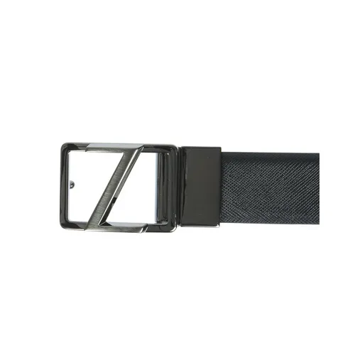 Stylish Black Leather Belt - Zegna - Modalova