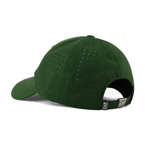 Visor Cap with Logo Print - Emporio Armani EA7 - Modalova