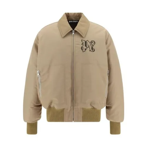 Padded Bomber Jacket - Palm Angels - Modalova