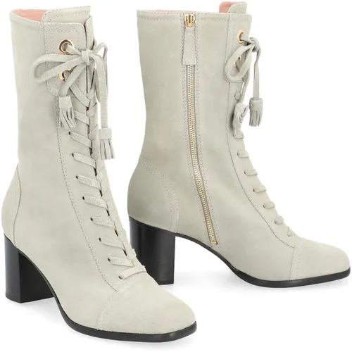 Stivaletti in suede - Alberta Ferretti - Modalova