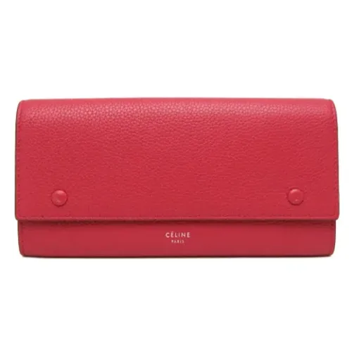 Pre-owned Bicolor large flap multifunction Long wallet - Celine Vintage - Modalova