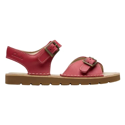 Red Leather Play Sandals - Clarks - Modalova