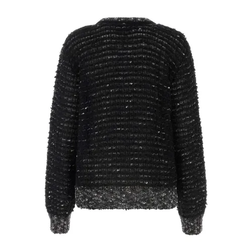 Two-tone Mohair Blend Cardigan - Ernest W. Baker - Modalova