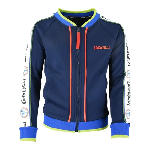 Sporty Contrast Sweat Jacket - Carlo Colucci - Modalova