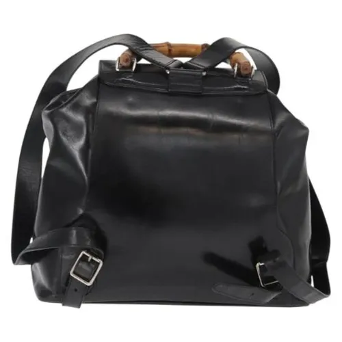 Pre-owned Leather Backpack - Gucci Vintage - Modalova
