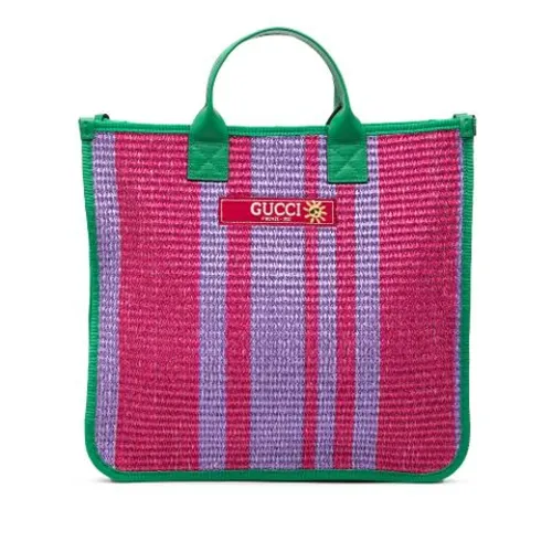 Pre-owned Canvas Tote - Gucci Vintage - Modalova
