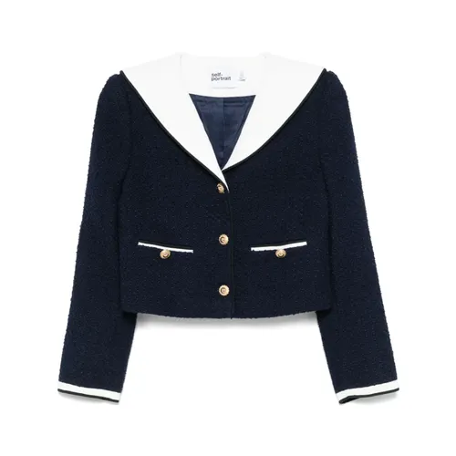 Blue Outerwear Pf25-034J Style - Self Portrait - Modalova