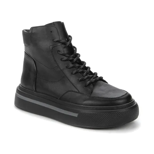 Black Closed Ankle Boots for Women - Keddo - Modalova