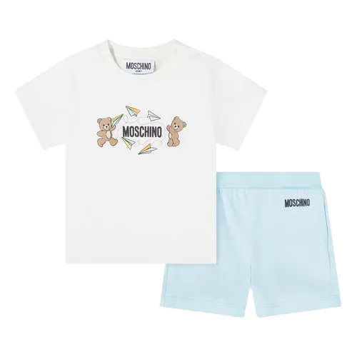 Teddy Bear Logo Short Set - Moschino - Modalova