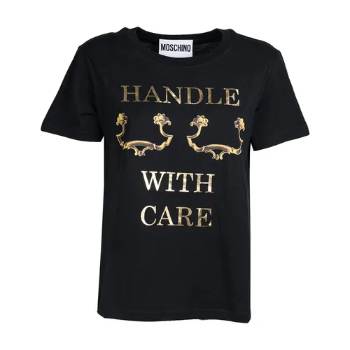Handle With Care Tshirt - Moschino - Modalova