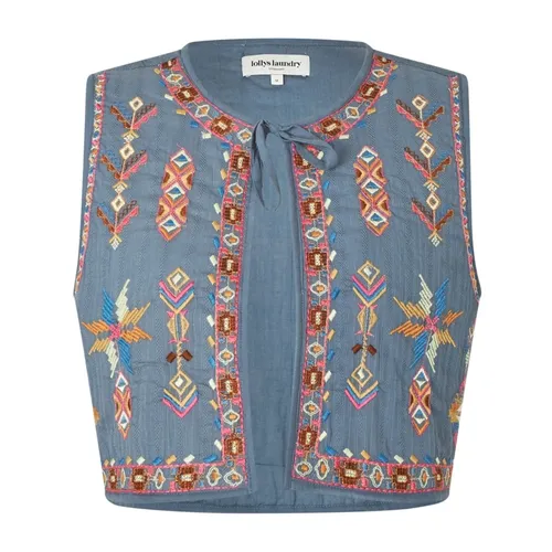 Chaleco de Algodón Azul Estilo IlsaLL - Lollys Laundry - Modalova