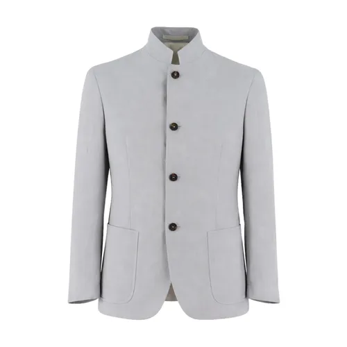 Mandarin Collar Jacket - Eleventy - Modalova