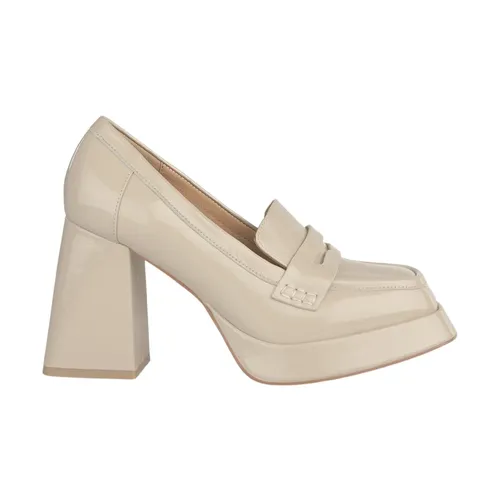 Square Toe Leather Shoe - Alma EN Pena - Modalova